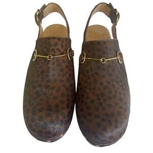 Sam Edelman Hilda Spotted Leopard Clog Size 6 New in Box
